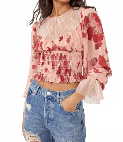 Free People Daphne Blouse In Romantic Combo In Multi