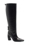 Free People Date Night Knee High Boot In Black