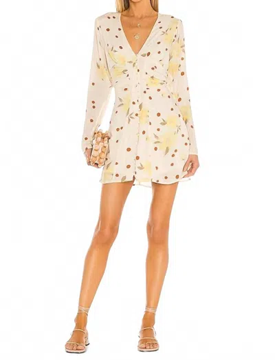 Free People Date Night Mini Dress In Sunshine Combo In Neutral