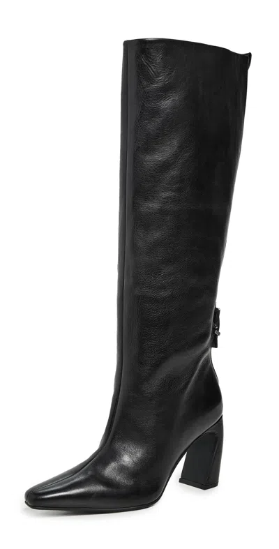 Free People Date Night Tall Boots Black Leather