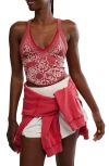 Free People Day Dream Crop Tank In Pink