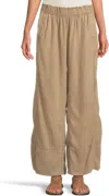 Free People Days End Pull-on Linen Blend Wide Leg Pants In Multi