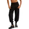 Free People Day Off Tie Waist Pants In Black