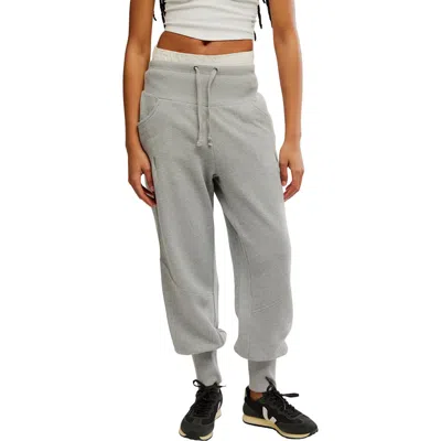 Free People Day Off Tie Waist Pants In Gray