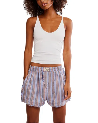 FREE PEOPLE DAY TO DAY FLANNEL BOXER SHORTS