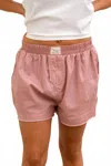 Free People Day To Day Solid Boxers In Dusty Himalayan In Pink