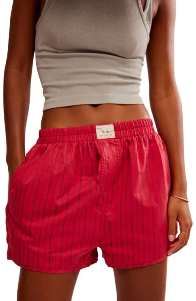 Free People Day To Day Stripe Boxer Shorts