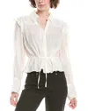 Free People Solid Daybreak Blouse In White