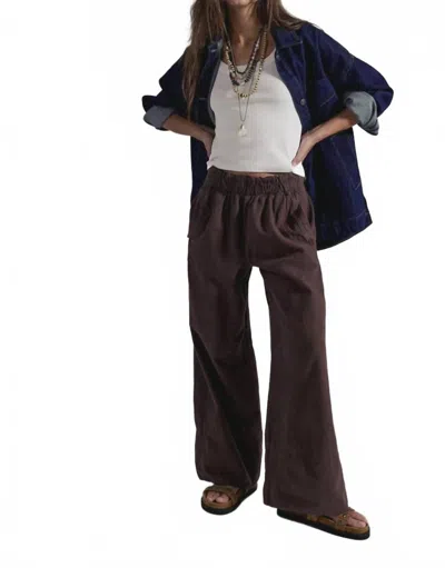 Free People Days End Pant In Double Espresso In Brown