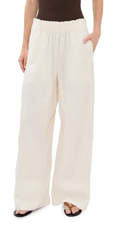 Free People Days End Pull On Pants Clean Ivory In White