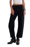 Free People Deep Trance Ankle Boyfriend Jeans In Black