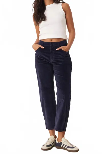 Free People Deep Trance Cord Pants In Deep Sea In Gray