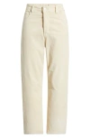 Free People Deep Trance Corduroy Wide Leg Ankle Pants In Neutral