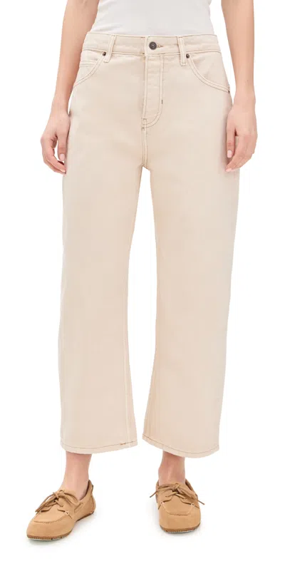 Free People Deep Trance Dropped Bf Jeans Casual Khaki