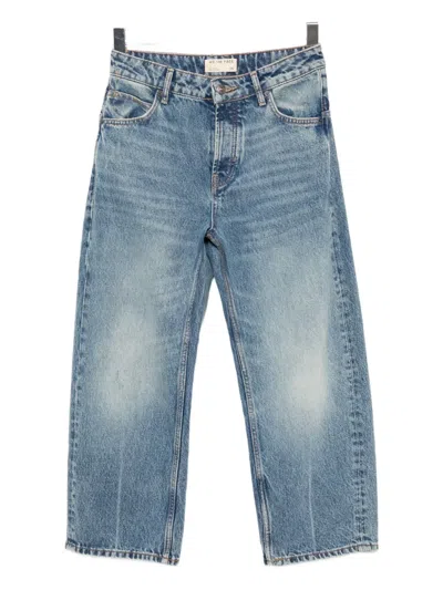 Free People Deep Trance Dropped Boyfriend Jeans In Blue