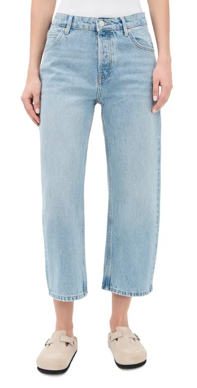 Free People Deep Trance Dropped Boyfriend Jeans Sweet Dreams In Blue