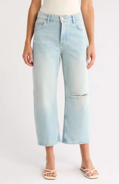 Free People Deep Trance Low Rise Barrel Leg Jeans