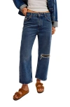 Free People Deep Trance Wide Leg Boyfriend Jeans In Meditation