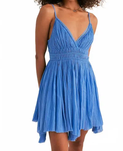 Free People Delia Slip Dress In Blue Vista