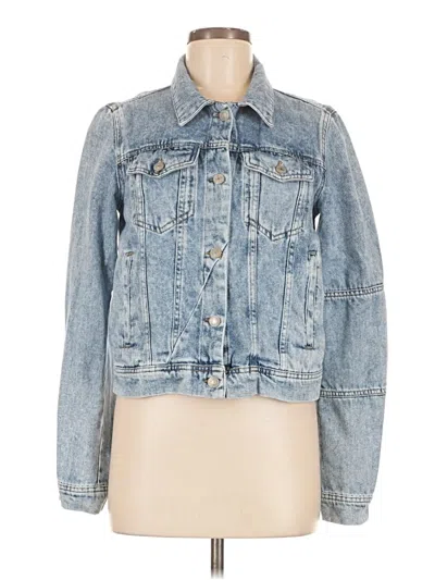 Pre-owned Free People Denim Jacket In Blue