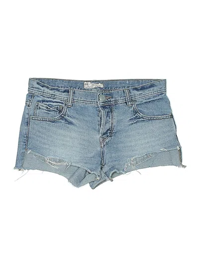 Pre-owned Free People Denim Shorts In Blue