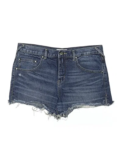 Pre-owned Free People Denim Shorts In Blue