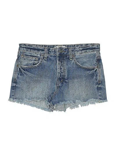 Pre-owned Free People Denim Shorts In Blue