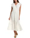 Free People Desert Dazed Sleeveless Cotton Midi Dress In Clean Ivory In White