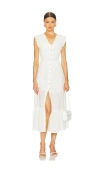 Free People Desert Dazed Sleeveless Cotton Midi Dress In Clean Ivory In Clean Ivory