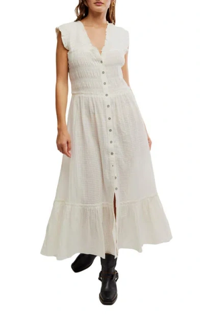 Free People Desert Dazed Sleeveless Dress In Clean Ivory