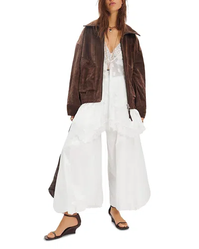 Free People Desert Moon Suede Jacket In Brown