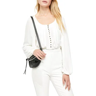 Free People Devin Ribbed Knit Top In White