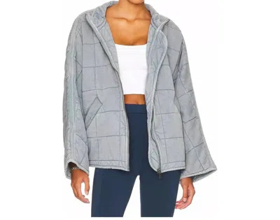 Free People Dolman Quilted Jacket In Silver Lining