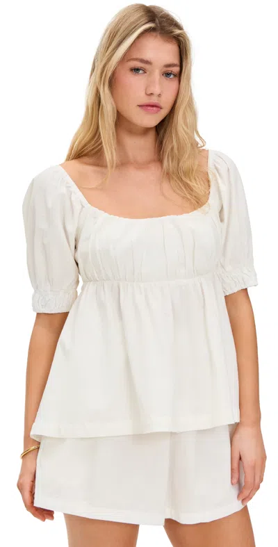 Free People Donnie Shorts Set Optic White