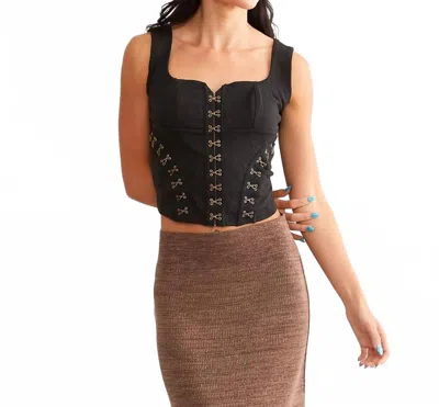 Free People Don't Look Back Top In Black In Brown