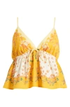 FREE PEOPLE DOUBLE DATE FLORAL CAMISOLE