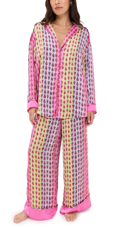Free People Dreamy Days Pajama Set Frenzy Combo