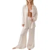 Free People Dreamy Days Pajamas In Dawn Pink