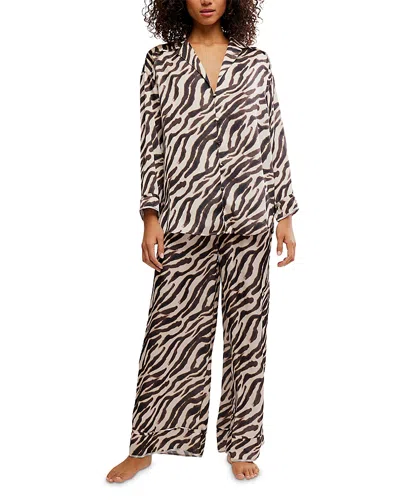 Free People Intimately Fp Dreamy Days Pajama Set In Animal Print