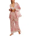 Free People Dreamy Days Print Pajamas In Multi