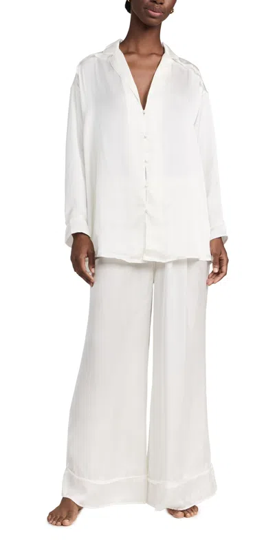Free People Dreamy Days Solid Pj Set Ivory