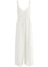 Free People Drifting Dreams Linen Blend Jumpsuit In White