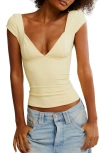Free People Duo Corset Top In Banana Cream