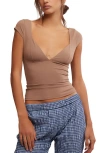 Free People Duo Corset Top In Chocolate Malt