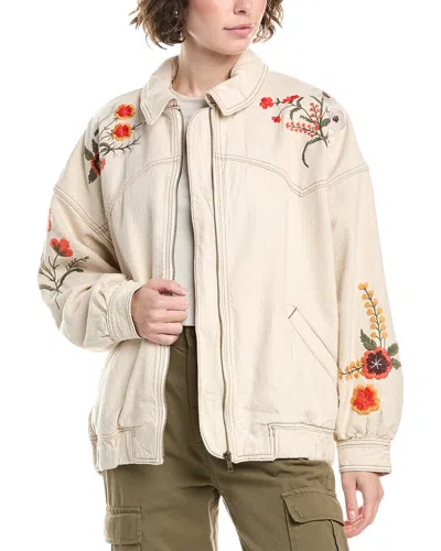 Free People Dusty Trails Jacket In White