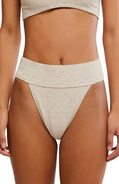 Free People Dylan High Waist Bikini Bottoms In Orange