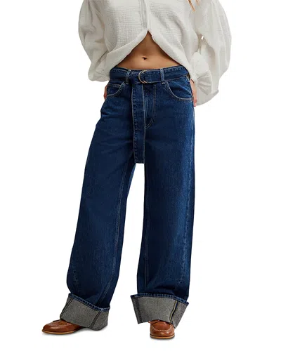Free People East Bay Cuffed High Rise Jeans In Concord