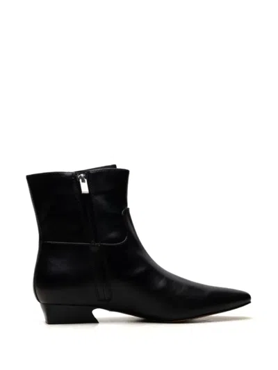 Free People Easy Does It Zip-fastening Ankle Boots In Black