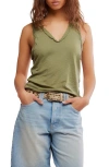 Free People Easy Tank Top In Pete Moss In Multi