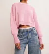 Free People Easy Street Crop Pullover In Lollipop